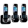 Panasonic KX-TG8423EB Colour DECT Trio Telephone with Answer Machine - Black