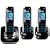Panasonic KX-TG8423EB Colour DECT Trio Telephone with Answer Machine - Black