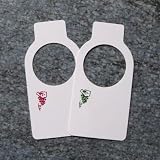 Plastic Wine Bottle Neck Tags (Smaller) x 100