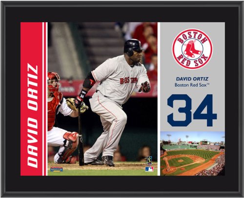 David Ortiz Plaque | Details: Boston Red Sox, Sublimated, 10x13, MLB Plaque