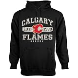 Old Time Hockey Calgary Flames Youth Cleric Hooded Sweatshirt Large
