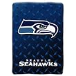 Seattle Seahawks NFL Royal Plush Raschel Blanket (Diamond) (60x80")"