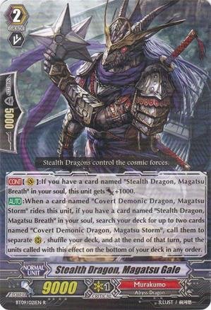 Cardfight!! Vanguard TCG - Stealth Dragon, Magatsu Gale (BT09/021EN) - Booster Set 9: Clash of the Knights & Dragons