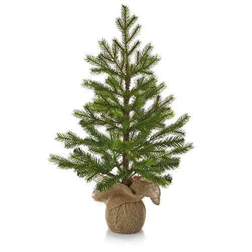 Hallmark Christmas LPR2402 Tabletop Evergreen Tree