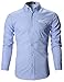 FLATSEVEN Mens Slim Fit Classic Dress Shirts
