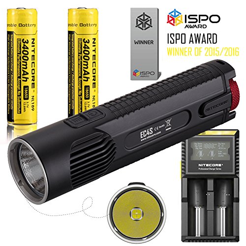 Bundle: nitecore ec4s 2150 lumens cree xhp50 led flashl…