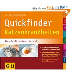 Quickfinder Katzenkrankheiten: Was fehlt meiner Katze? Schnelle Diagnose anhand praktischer Diagramm-Tafeln. (GU Quickfinder Heimtier)