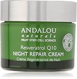 Andalou Naturals Resveratrol Q10 Night Repair Cream, 1.7 Ounce
