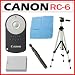 Canon RC-6 Wireless Remote Controller for Canon EOS Rebel T2i, T3i, & T4i Digital SLR Cameras + Replacement LP-E8 Battery + 57-inch Tripod + Lens Pen + Cleaning Cloth