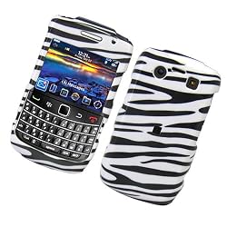 RIM Blackberry Bold 9700 9780 / Onyx 9020 (AT&T and T-Mobile) Snap-On Protector Hard Case Zebra Design