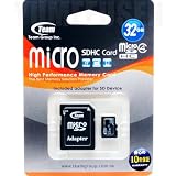 �������K�i Team Japan microSDHC 32GB Class4 SD�A�_�v�^�t�� 10�N�ۏ� �`�[���W���p��