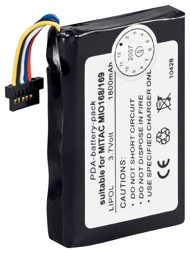 1aTTack Ersatzakku f&uuml;r Yakumo Delta 300 GPS PDA f&uuml;r MIT MIO 168/169 (800mAh) Preisvergleich