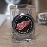 NHL Detroit Red Wings Crystal Coat Emblem 2 oz. Square Shot Glass