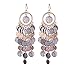 Girl Era Womens Gorgeous Multilayer Round Plates Earrings