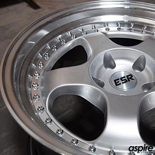 18x8.5/18x9.5 ESR Meister Style SR06 5x114.3 30/22 Hyper Silver Wheel set(4)