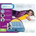 Aerobed 08411 Twin Size Sleep to Go Air Mattress w Messenger Bag