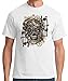 TshirtsXL Mens Geared Skull Graphic Tee (Also in Big & Tall Sizes)