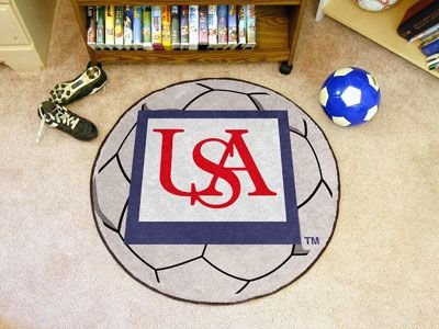 Buy South Alabama Jaguars NCAA Soccer Ball Round Floor Mat (29) by Fan Mats