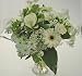 Flowers, Green and White Handtied
