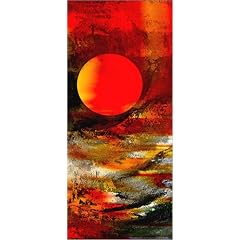 Leinwandbild 30 x 70 cm - "Abstraktion Mond" von rehmeArt - auch in anderen Gr��en und als Poster erh�ltlich