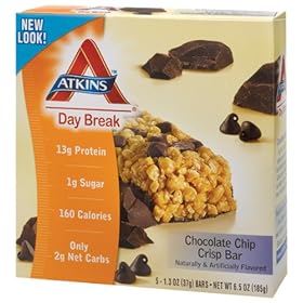Atkins - Day Break Chocolate Chip Crisp, 5 bar