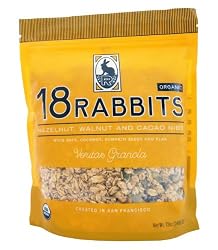 18 Rabbits Veritas Granola, Organic Hazelnut, Walnut and Cacao Nib, 12-Ounce Bags (Pack of 3)