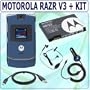 Motorola RAZR V3 Cosmic Blue Phone (Unlocked)