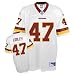 Chris Cooley Jersey: Reebok White Replica #47 Washington Redskins Jersey - Small