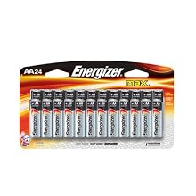Energizer Max Alkaline AA Battery, 24-Count