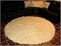 Greek Flokati 1400gram Hand Woven Wool Rug 3' Round (Natural White)