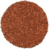 Pelle Leather Copper Shag Round Rug Size: Round 8' x 8'