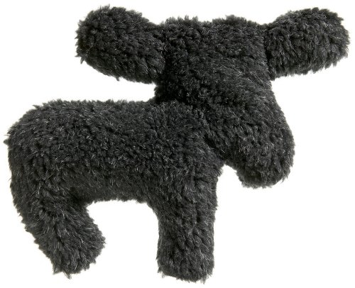 West Paw Design Li¿l Madison Moose Squeak Toy for Dogs, Charcoal