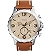 Fossil Nate Chronograph Beige Dial Mens Watch JR1503