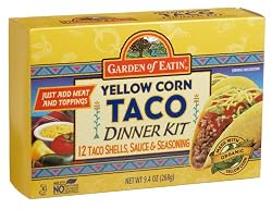Garden of Eatin'&reg; Yellow Corn Taco Dinner Kit, 12-C ount Shells, 9.4-Ounce Boxes (Pack of 6)