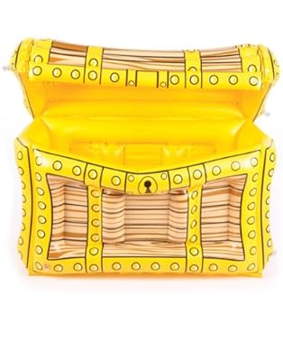 Inflatable Pirate Treasure Chest Cooler.