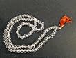 Yoga Meditation Gift- Quartz Crystal Full Mala Japa Mala Sphatik Transparent Stone for Mind Concentration 108+1