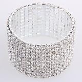 33mm Glänzendes Armband Armkette Armreif Strass Schmuck