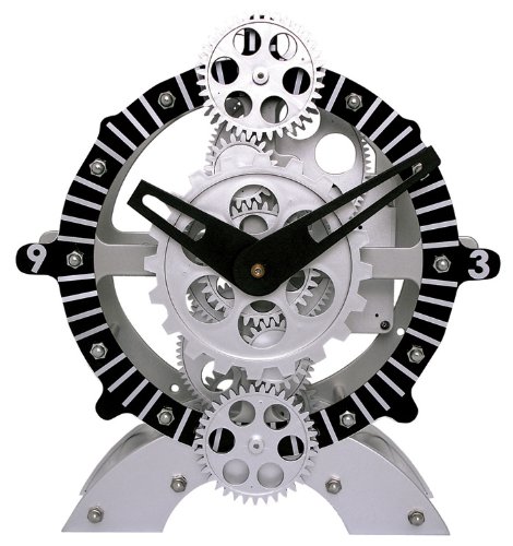 Maple TCL06-222 High Quality ABS Plastic Moving Gear Table Clock