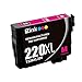 E-Z Ink (TM) Remanufactured Ink Cartridge Replacement for Epson 220XL 220 XL High Capacity (2 Black, 1 Cyan, 1 Magenta, 1 Yellow) 5 Pack Compatible with XP-320 XP-420 XP-424 WF-2630 WF-2650 WF-2660