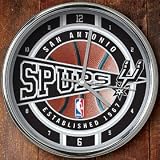 San Antonio Spurs Chrome Wall Clock