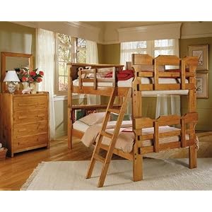 Solid Pine Bookcase Scalloped Bunk Bed