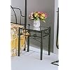 "sunburst" Design Black Wrought Iron Metal Nightstand
