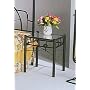 "sunburst" Design Black Wrought Iron Metal Nightstand