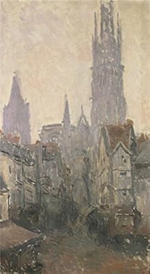 Oil Painting 'La Rue De L'Epicerie A Rouen, 1892 By Claude Monet' Printing On High Quality Polyster Canvas , 16x29 Inch / 41x74 Cm ,the Best Living Room Decor And Home Decoration And Gifts Is This Beautiful Art Decorative Canvas Prints