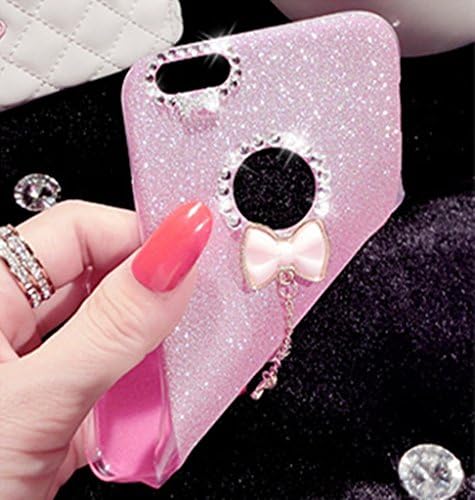 iPhone 6/6s Case,Cyberways TPU/Silicone Case with Bow Pendant and Glitter Star Decoration[Non Slip][Ultimate Protection][Shock Absorbent Premium Slim Fit Flexible][Lifetime Warranty]-PINK