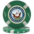 U.S. NAVY on Green Big Slick Texas Hold'em Poker Chip