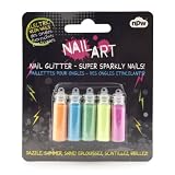 Nail Art Set Glitter - Brights