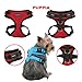 Authentic Puppia RiteFit Harness with Adjustable Neck, Red, Extra-Large