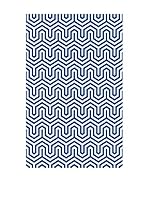 Huella deco Felpudo de Vinilo (Azul)