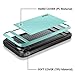 iPhone 6 Plus Case, Vofolen Impact Resistant iPhone 6S Plus Wallet Case Anti-scratch Protective Shell Shockproof Rubber Bumper Cover Card Slot Holder for iPhone 6 Plus 6S Plus 5.5 inch (Sky Blue)